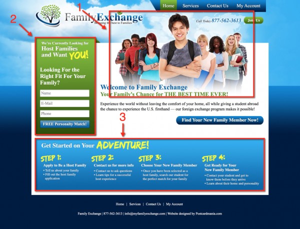 foreign exchange program website design