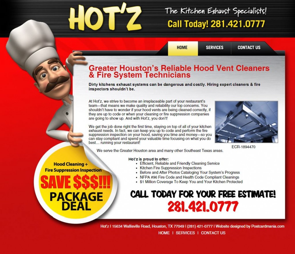 HOTZ WEBSITE DESIGN ANALYSIS HOME
