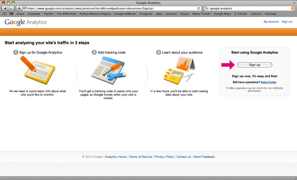 google analytics step 3