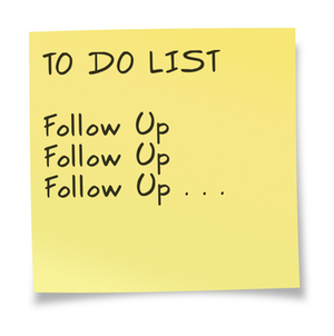 To do list reminder to follow up
