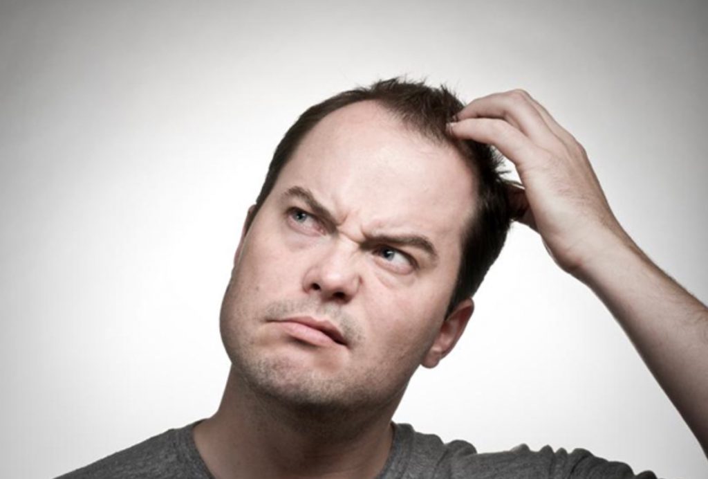 Man looking confused