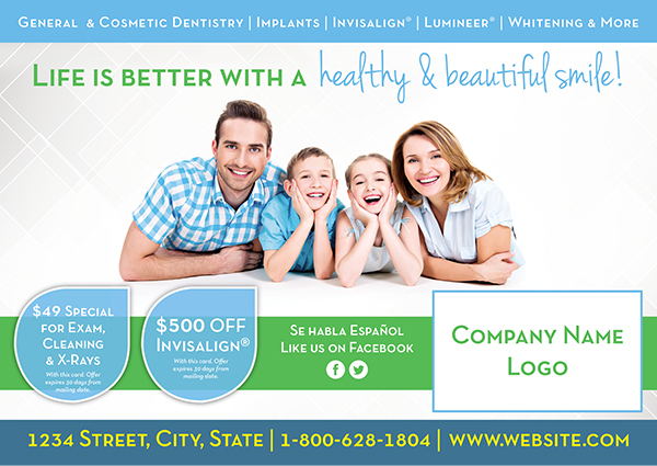 dental postcard design