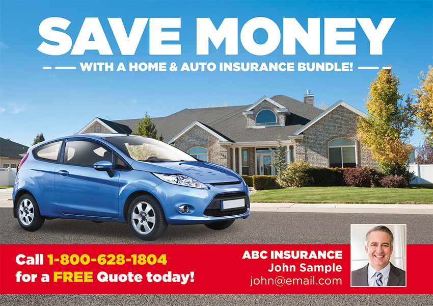 effective insurance postcard design