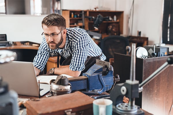 man on laptop