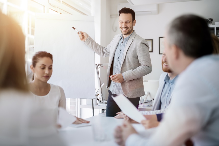 group of people in meeting