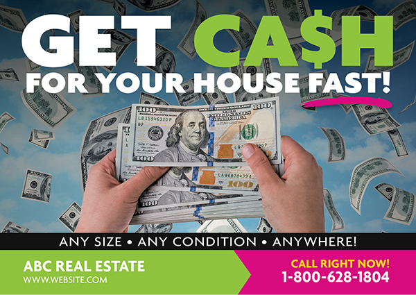 real estate investor postcard design