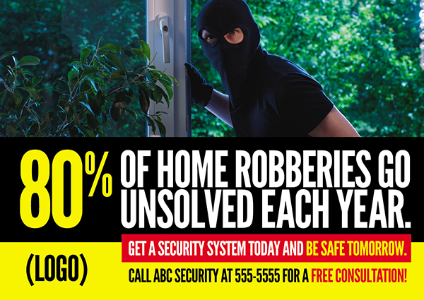 security postcard design