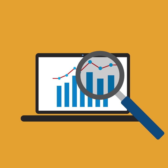 analyzing a graph with a magnifying glass