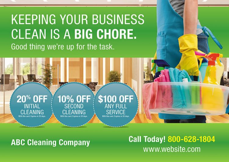 9 Awesome Cleaning Business Postcards You Can Send