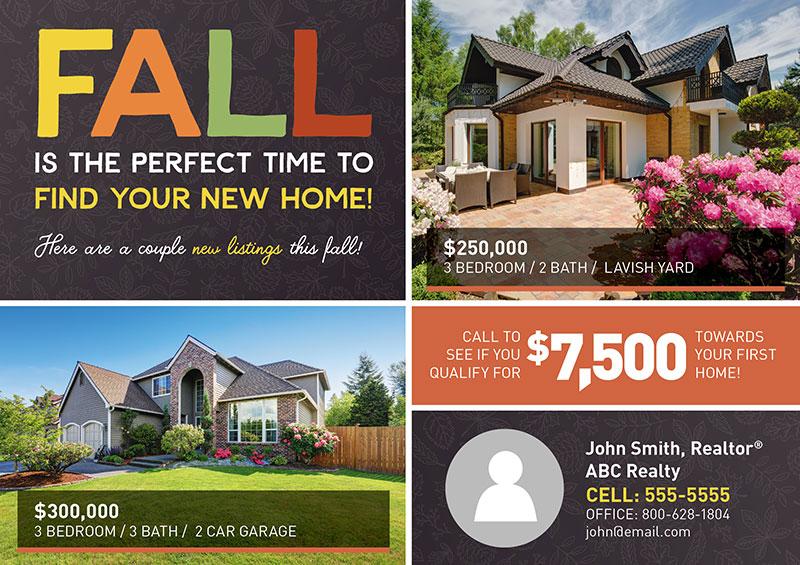 6 Fall Real Estate Postcards You Should Send