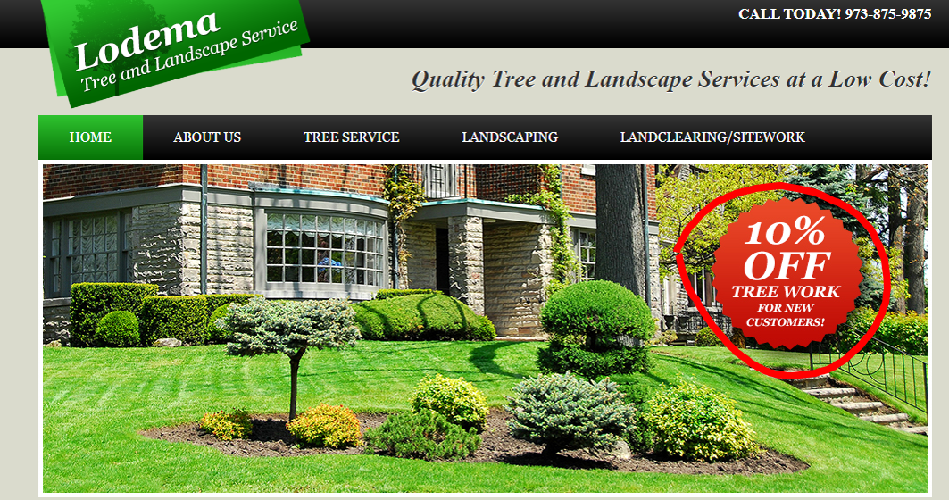 landscaping website offer